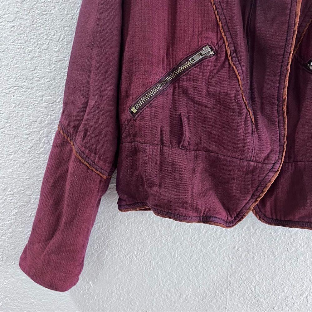 Free People Maroon Jacket - Picture 5 of 10